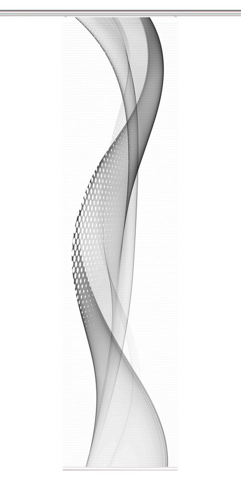 HOME in green Schiebegardine 84099 NEVOLA Schiebegardine recyceltem Polyester 245x60 cm (1 St), Polyester (recycelt) Polyester von HOME in green