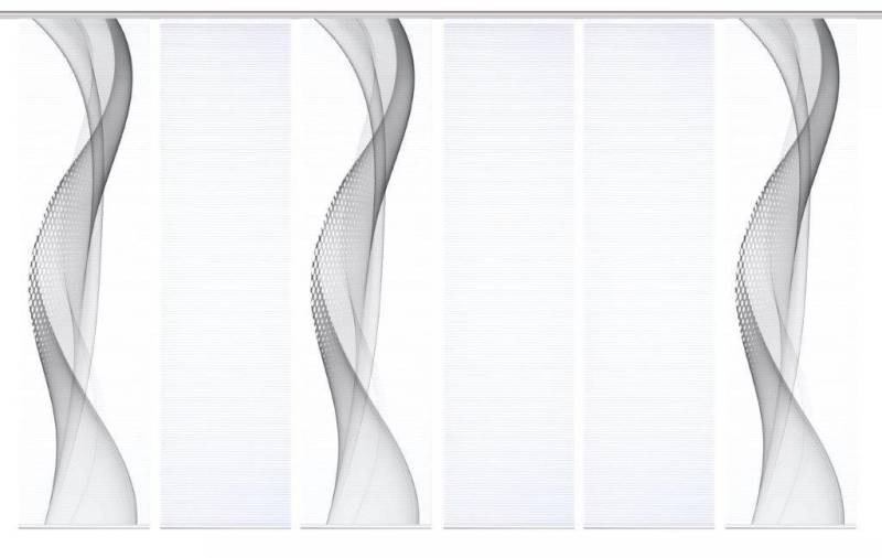 HOME in green Schiebegardine 84099 NEVOLA Schiebegardine recyceltem Polyester 245x60 cm (6 St), Polyester (recycelt) Polyester von HOME in green