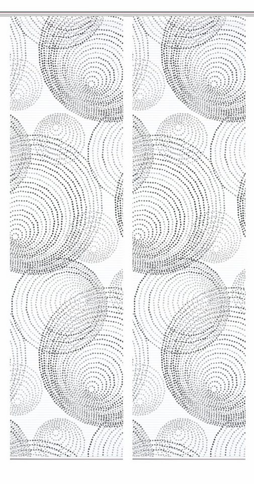 HOME in green Schiebegardine 84111 SPIRO Schiebegardine recyceltes Polyester, Bambusoptik, 245x60 (2 St), Polyester (recycelt) Polyester von HOME in green