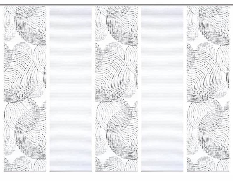 HOME in green Schiebegardine 84111 SPIRO Schiebegardine recyceltes Polyester, Bambusoptik, 245x60 (5 St), Polyester (recycelt) Polyester von HOME in green