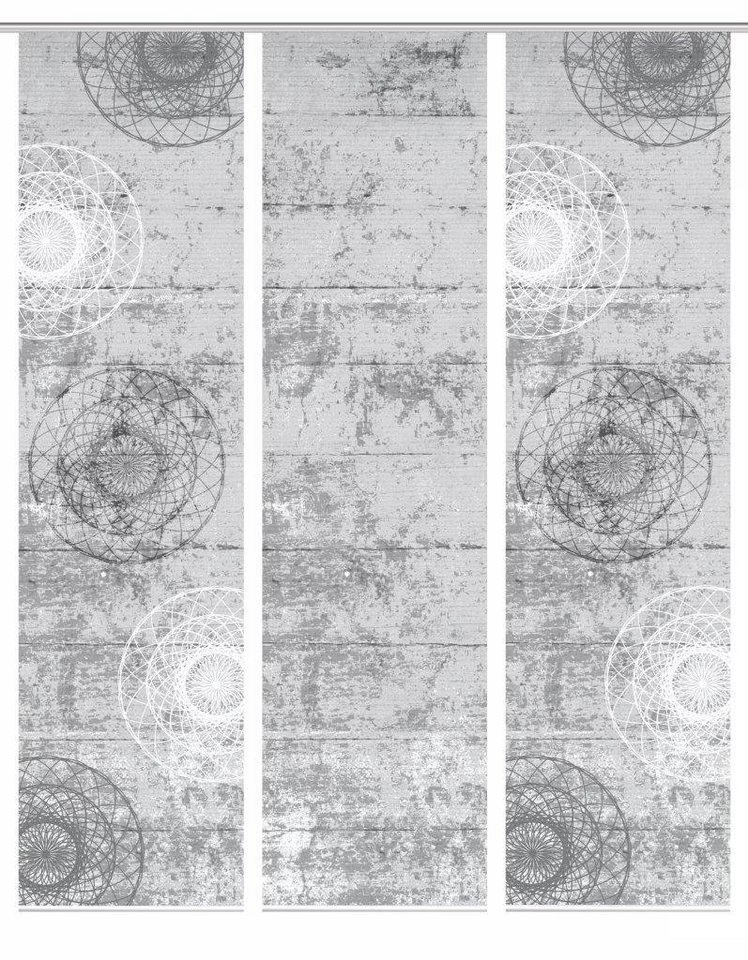 HOME in green Schiebegardine HOME in green 84089 MANDRIGA Schiebegardine aus recyceltem Polyester (3 St), Polyester (recycelt) Polyester von HOME in green