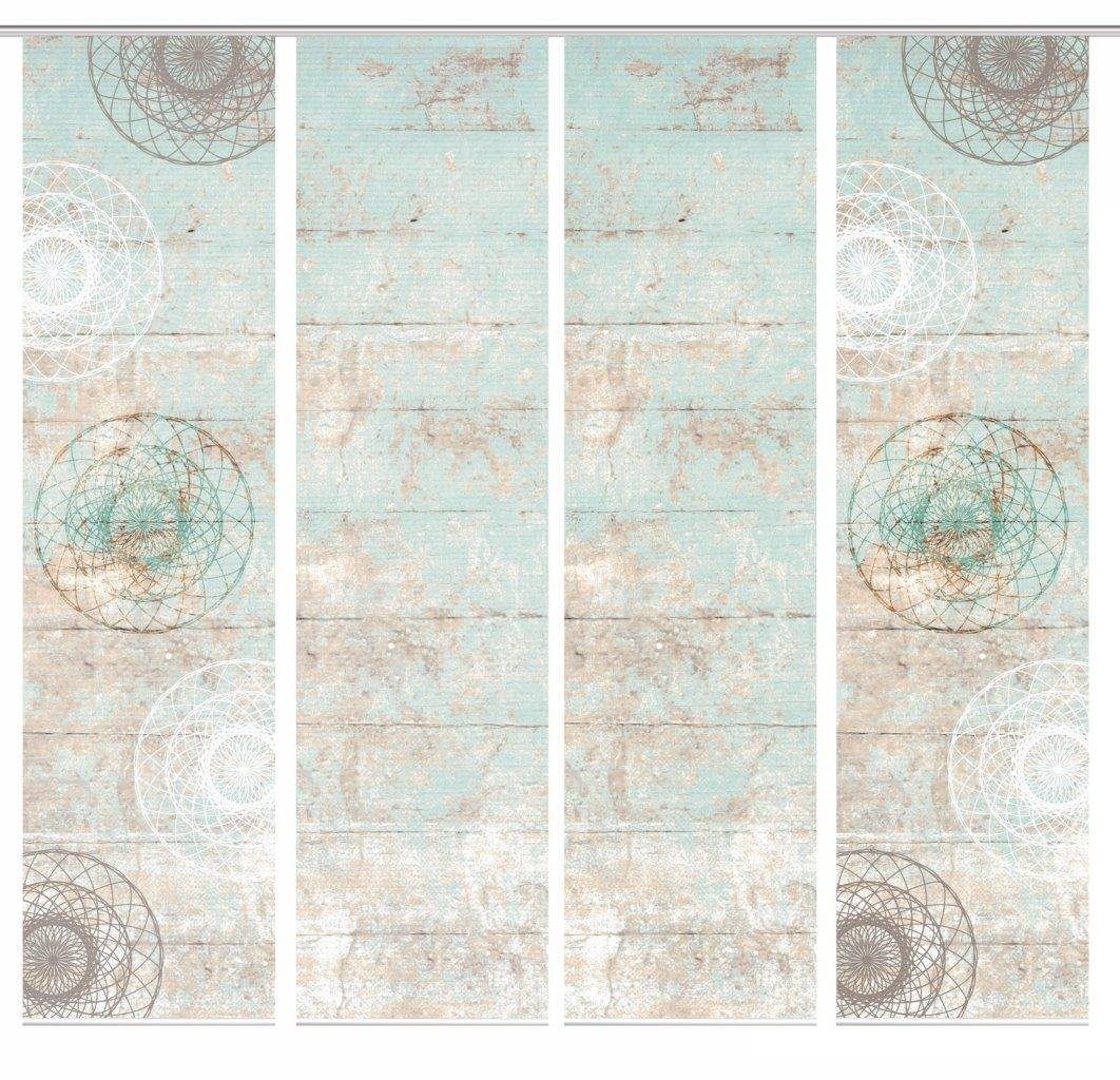 HOME in green Schiebegardine HOME in green 84089 MANDRIGA Schiebegardine aus recyceltem Polyester (4 St), Polyester (recycelt) Polyester von HOME in green