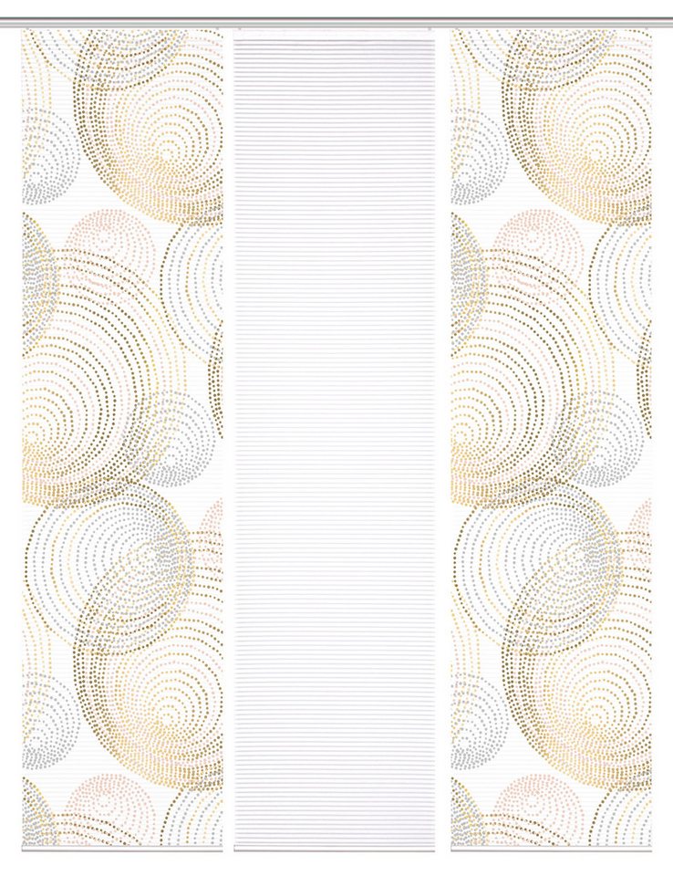 HOME in green Schiebegardine 84111 SPIRO Schiebegardine recyceltes Polyester, Bambusoptik, 245x60, (3 St), Polyester (recycelt) Polyester von HOME in green