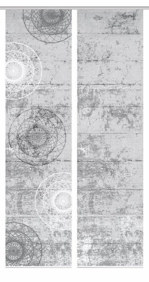 HOME in green Schiebegardine HOME in green 84089 MANDRIGA Schiebegardine aus recyceltem Polyester (2 St), Polyester (recycelt) Polyester von HOME in green