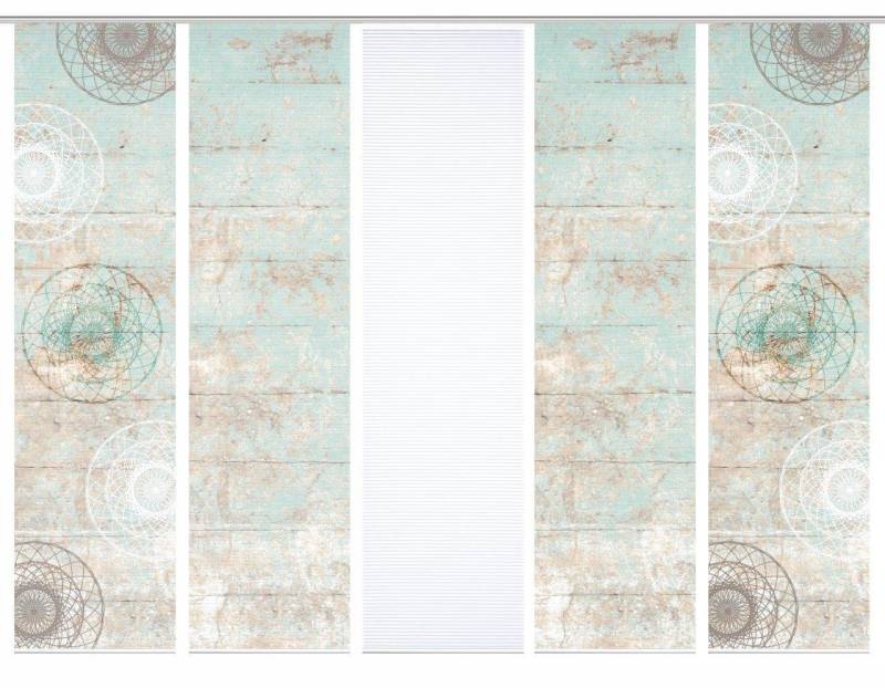 HOME in green Schiebegardine HOME in green 84089 MANDRIGA Schiebegardine aus recyceltem Polyester (5 St), Polyester (recycelt) Polyester von HOME in green