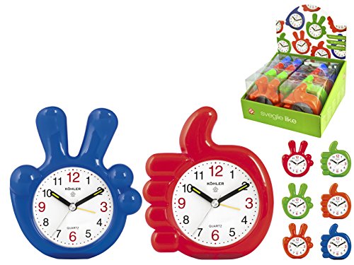 HOME 8298700 Set 8 Quarz-Wecker wie Verschiedene Heimtextilien, Material, Multicolor von HOME