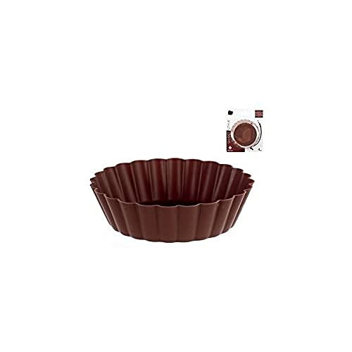 HOME 8341800 Set 3 X 4 Silikon Tortenformen Choco10 Gebäck, Material, Multicolor von HOME