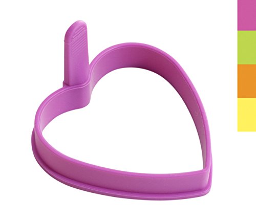 HOME 8356000 Set 4 Ausstechformen Fritt Silikon Color Cuor Küchenutensilien von HOME