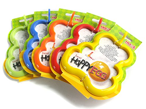 HOME 9816900 Set 3 Frittformen Happyegg Bear Küchenutensilien, Material, Multicolor von HOME