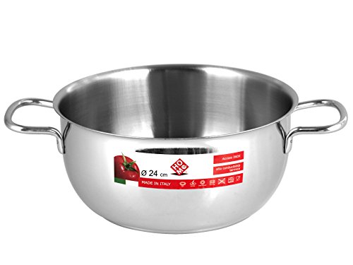 Home Kasserolle con 2 Griffen, Edelstahl, 24 cm Home Kasserolle con 2 Griffen, Edelstahl, 24 cm von HOME