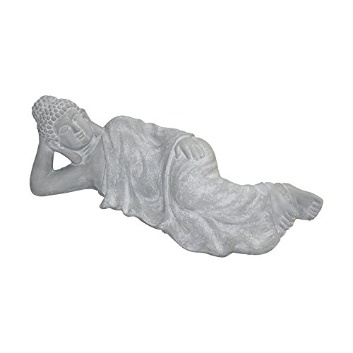 HOMEA 5dej1325bc Statue Zeichnung Buddha Schicht Magnesia Weiß 80 x 29 x 25 cm von HOMEA