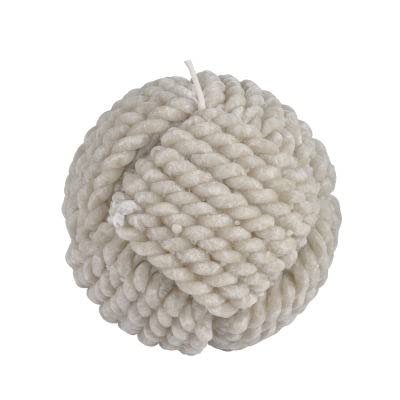 HOMEA Kerze, Kordel, Kugel, Durchmesser 9,5 cm, Blaue Wellen, Taupe HOMEA Kerze, Kordel, Kugel, Durchmesser 9,5 cm, Blaue Wellen, Taupe von HOMEA