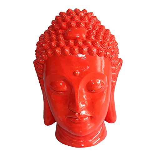HOMEA Homa 5DEJ1336RO Dekofigur Buddha, magnetisch, 35 x 34 x 52 cm, Rot von HOMEA