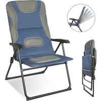 Campingstuhl Gartenstuhl Anglerstuhl Klappstuhl für Wohnwagen Outdoors 5 fach Verstellbarer Rückenlehne, Überhöhe, Gepolsterter Sitz - Homecall von HOMECALL
