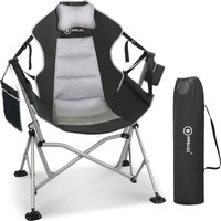 Homecall - Campingstuhl Stühleschaukelstuhl outdoor Klappstuhl Faltbare Hängestuhl ( Biz 180 kg, mit verstellbarer Rückenlehne, Lordosenstütze und von HOMECALL