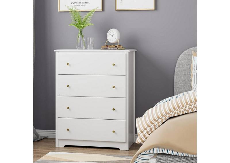 HOMECHO Kommode, Sideboard mit 5 Schubladen, Weiß von HOMECHO
