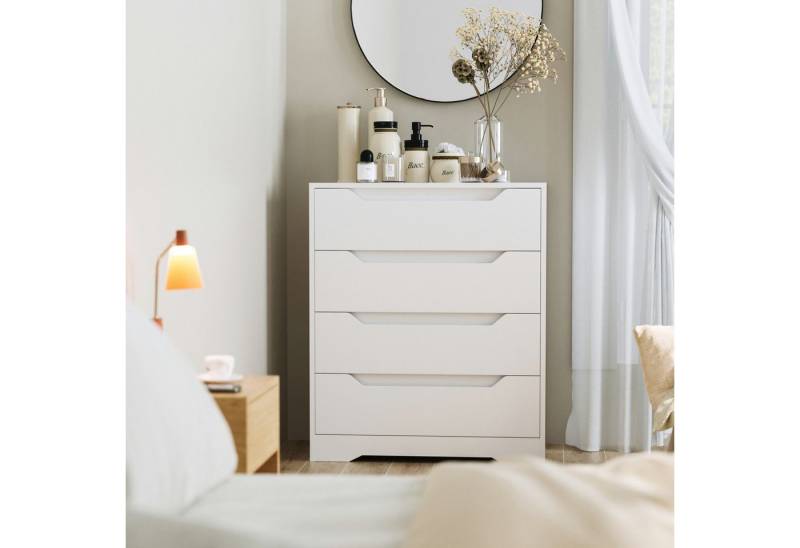 HOMECHO Kommode, Kommode mit 4 Schubladen aus Holz von HOMECHO