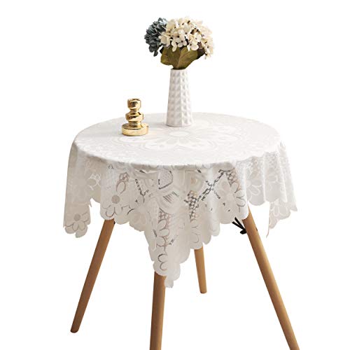 HOMECOOL Quadratische kleine Tischdecke - elfenbeinfarbene Häkel-Tischdecke für runden Couchtisch, 89 x 89 cm HOMECOOL Quadratische kleine Tischdecke - elfenbeinfarbene Häkel-Tischdecke für runden Couchtisch, 89 x 89 cm von HOMECOOL
