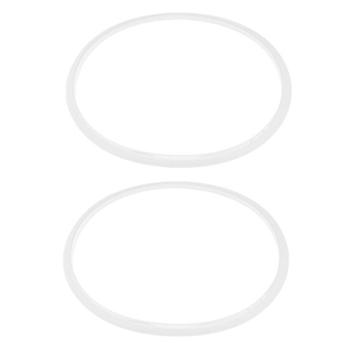 2 Stueck Gummi-Dichtung Dichtungsring Schnellkochtoepfe 28cm Innendurchmesser, Transparent von HOMEDEK