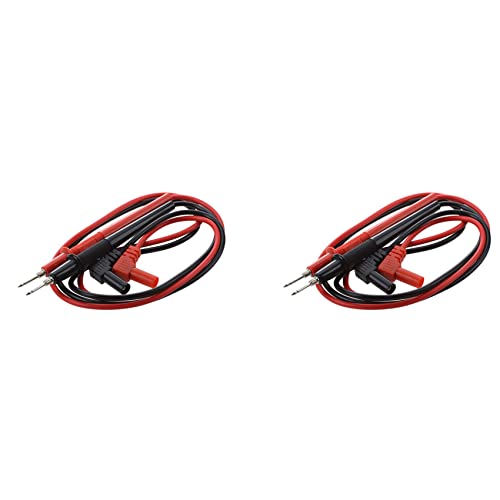 2X 1000V Bananenstecker Abnehmbare Spitze Multimeter Sonde Messleitung Schwarz Red Rot Paar 2X 1000V Bananenstecker Abnehmbare Spitze Multimeter Sonde Messleitung Schwarz Red Rot Paar von HOMEDEK