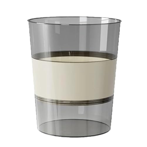 HOMEDEK Kleiner Mülleimer Aus Kunststoff, Zusammenklappbarer Mülleimer, Tragbarer Mülleimer, Faltbarer Runder Papierkorb, für Badezimmer, Küchenbüros von HOMEDEK
