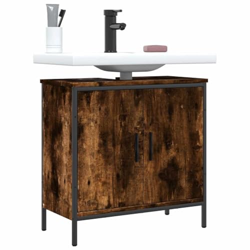 Badunterschrank mit Stauraum 60 cm Breite Holzwerkstoff Schrank f¨¹r Waschbecken von HOMEELIKE
