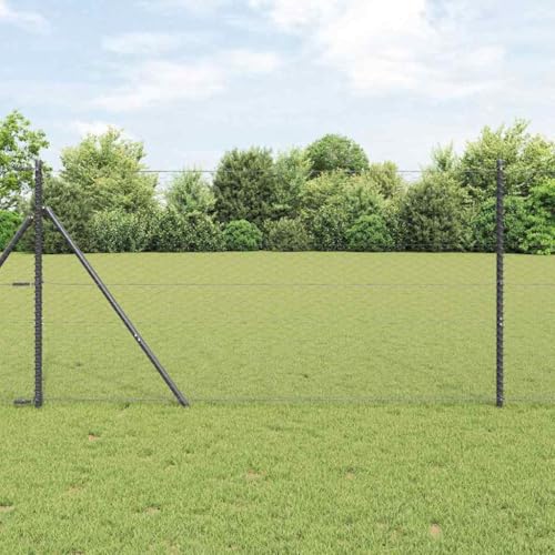 Dekorativer Sichtschutzzaun 1.4 x 10 m Stabiler Stahlzaun fuer Gartennutzung und Tierhaltung von HOMEELIKE