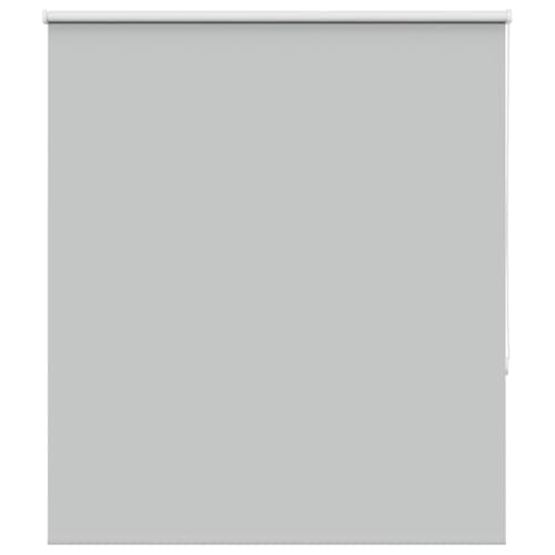 Fensterrollo Verdunkelnd 125x130cm in Hellgrau mit Klemmtraegern und Kindersicherheit Fuer Wohnraeume und Bueros von HOMEELIKE