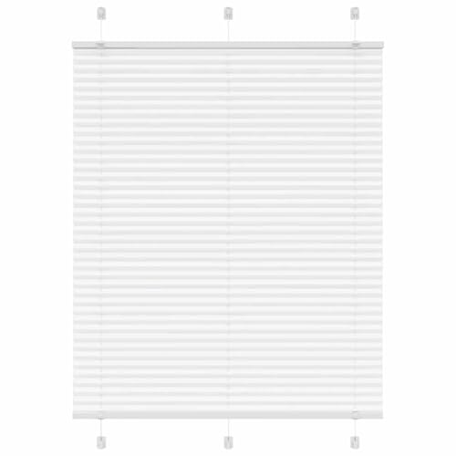 Funktionales Plissee Weiss 105x100 cm leicht zu reinigen Fuer Wohnzimmer oder Schlafzimmer von HOMEELIKE