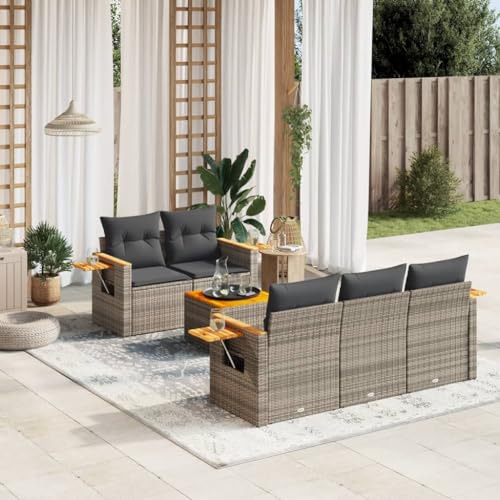 1. 10-teilige Garten-Sofagarnitur mit Kissen Schwarz Poly Rattan ¨C Langlebige Sitzgruppe f¨¹r Terrasse und Garten 1. 10-teilige Garten-Sofagarnitur mit Kissen Schwarz Poly Rattan ¨C Langlebige Sitzgruppe f¨¹r Terrasse und Garten von HOMEELIKE
