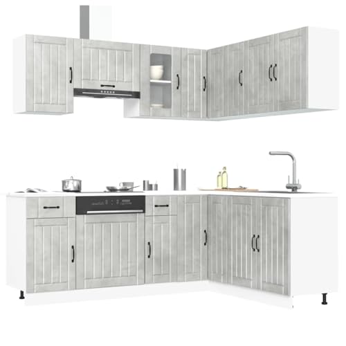 HOMEELIKE 11-TLG. K¨¹chenschrank-Set Lucca Betongrau Holzwerkstoff HOMEELIKE 11-TLG. K¨¹chenschrank-Set Lucca Betongrau Holzwerkstoff von HOMEELIKE