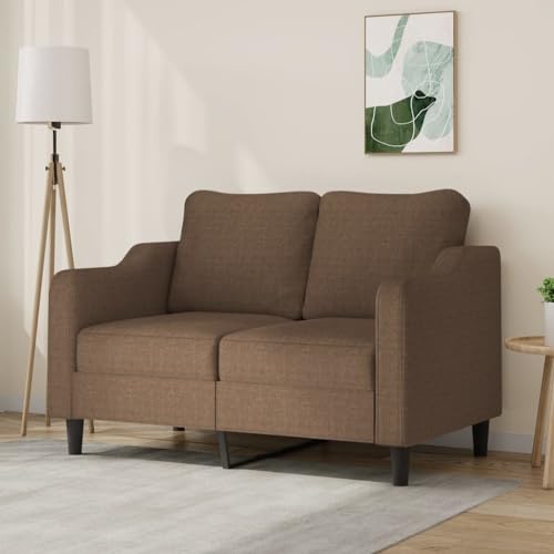 HOMEELIKE 2-Sitzer-Sofa Braun 120 cm Stoff von HOMEELIKE