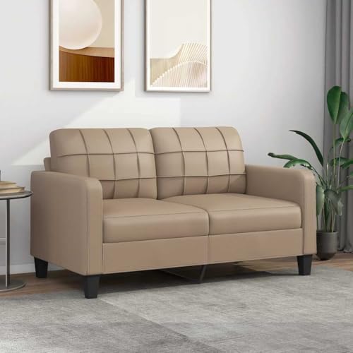 HOMEELIKE 2-Sitzer-Sofa Cappuccino-Braun 140 cm Kunstleder HOMEELIKE 2-Sitzer-Sofa Cappuccino-Braun 140 cm Kunstleder von HOMEELIKE