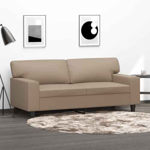 HOMEELIKE 2-Sitzer-Sofa Cappuccino-Braun 140 cm Kunstleder HOMEELIKE 2-Sitzer-Sofa Cappuccino-Braun 140 cm Kunstleder von HOMEELIKE