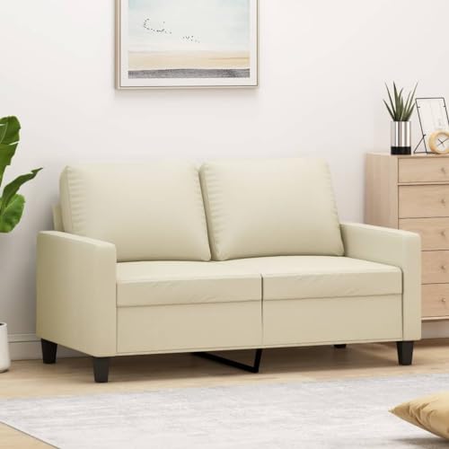 HOMEELIKE 2-Sitzer-Sofa Creme 120 cm Kunstleder HOMEELIKE 2-Sitzer-Sofa Creme 120 cm Kunstleder von HOMEELIKE