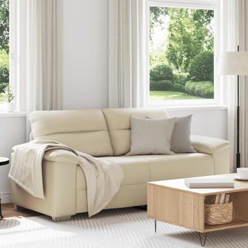 HOMEELIKE 2-Sitzer-Sofa Creme 140 cm Kunstleder HOMEELIKE 2-Sitzer-Sofa Creme 140 cm Kunstleder von HOMEELIKE