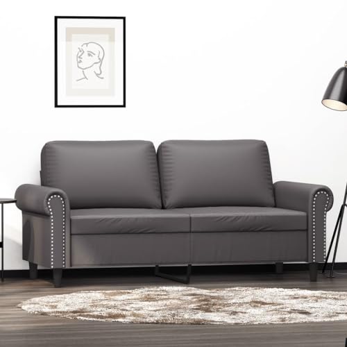 HOMEELIKE 2-Sitzer-Sofa Grau 140 cm Kunstleder HOMEELIKE 2-Sitzer-Sofa Grau 140 cm Kunstleder von HOMEELIKE