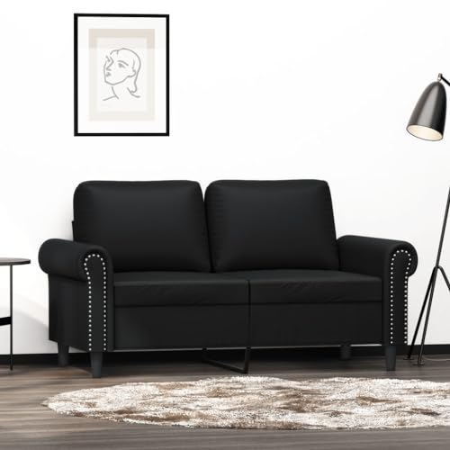 HOMEELIKE 2-Sitzer-Sofa Schwarz 120 cm Kunstleder HOMEELIKE 2-Sitzer-Sofa Schwarz 120 cm Kunstleder von HOMEELIKE