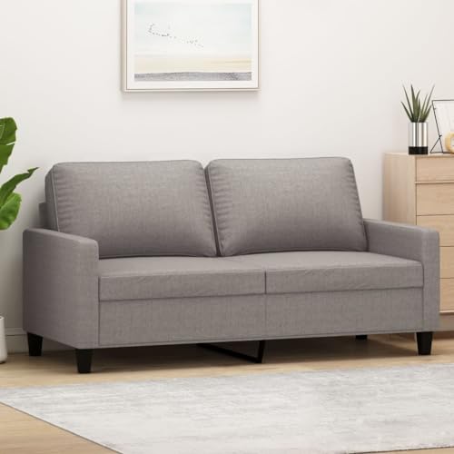 HOMEELIKE 2-Sitzer-Sofa Taupe 140 cm Stoff von HOMEELIKE