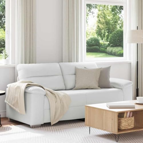 HOMEELIKE 2-Sitzer-Sofa Wei? 140 cm Kunstleder HOMEELIKE 2-Sitzer-Sofa Wei? 140 cm Kunstleder von HOMEELIKE