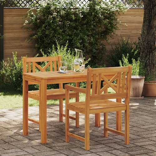 HOMEELIKE 2er Set Gartenstuhl 56x56x90 cm Massivholz Akazie HOMEELIKE 2er Set Gartenstuhl 56x56x90 cm Massivholz Akazie von HOMEELIKE