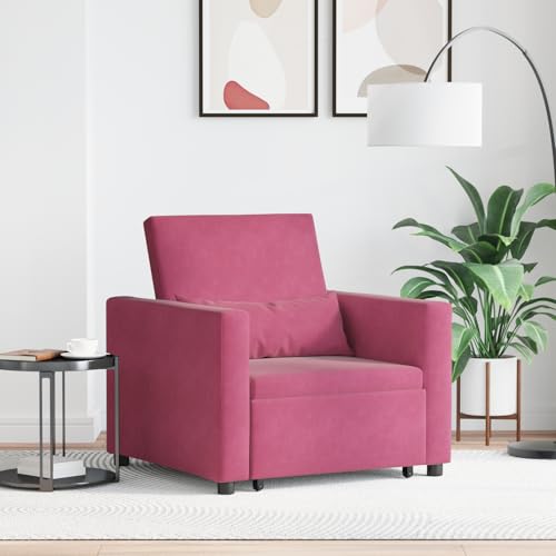 HOMEELIKE 3-in-1 Schlafsofa Weinrot Samt HOMEELIKE 3-in-1 Schlafsofa Weinrot Samt von HOMEELIKE