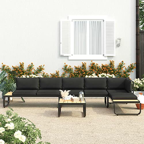 HOMEELIKE 4-TLG. Garten-Ecksofa-Set mit Auflagen Aluminium und WPC HOMEELIKE 4-TLG. Garten-Ecksofa-Set mit Auflagen Aluminium und WPC von HOMEELIKE