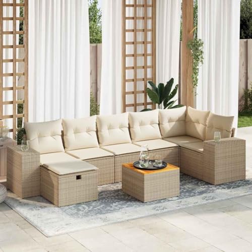 HOMEELIKE Modernes 5-teiliges Gartensofa-Set mit Kissen Schwarz Poly Rattan HOMEELIKE Modernes 5-teiliges Gartensofa-Set mit Kissen Schwarz Poly Rattan von HOMEELIKE