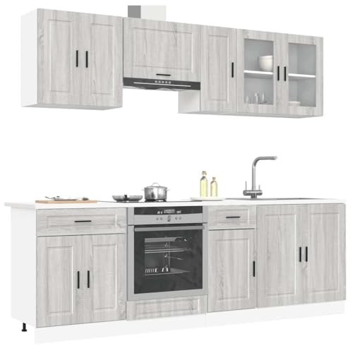 HOMEELIKE 8-TLG. K¨¹chenschrank-Set Kalmar Grau Sonoma Holzwerkstoff HOMEELIKE 8-TLG. K¨¹chenschrank-Set Kalmar Grau Sonoma Holzwerkstoff von HOMEELIKE