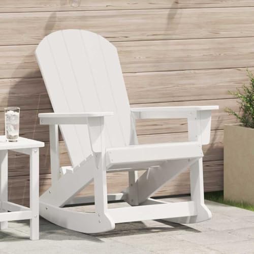 HOMEELIKE Adirondack-Schaukelstuhl Wei? 73,5 x 92 x 90cm Plastik HOMEELIKE Adirondack-Schaukelstuhl Wei? 73,5 x 92 x 90cm Plastik von HOMEELIKE