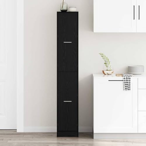 HOMEELIKE Apothekerschrank Schwarze Eiche 30 x 41 x 174.5 cm von HOMEELIKE