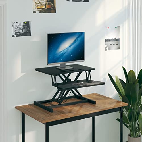 HOMEELIKE Arbeitsstation Verstellbar 60x40x(13-41,5) cm Stahl von HOMEELIKE