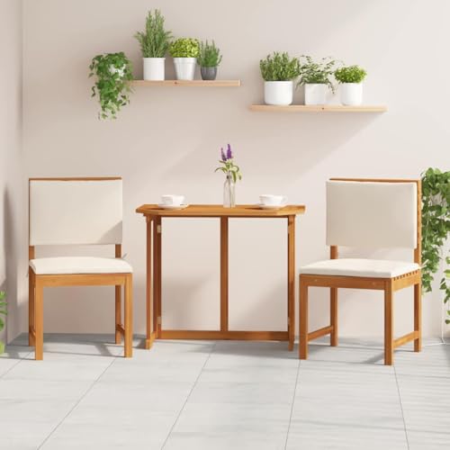 HOMEELIKE Armlehnloser Gartenstuhl 2 pcs Braun 50 x 50 x 91cm HOMEELIKE Armlehnloser Gartenstuhl 2 pcs Braun 50 x 50 x 91cm von HOMEELIKE