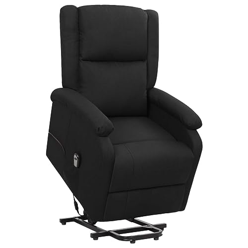 HOMEELIKE Aufstehsessel Schwarz Stoff von HOMEELIKE